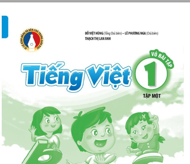 Vở bài tập Tiếng Việt 1 Tập 1 Nhà xuất bản giáo dục VN